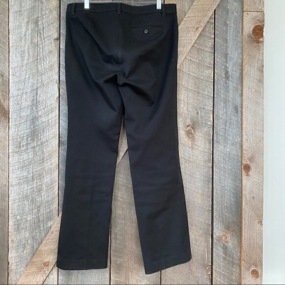 Ralph Lauren Adelle high waisted pants, straight leg, black, stretch cotton - Picture 3 of 5